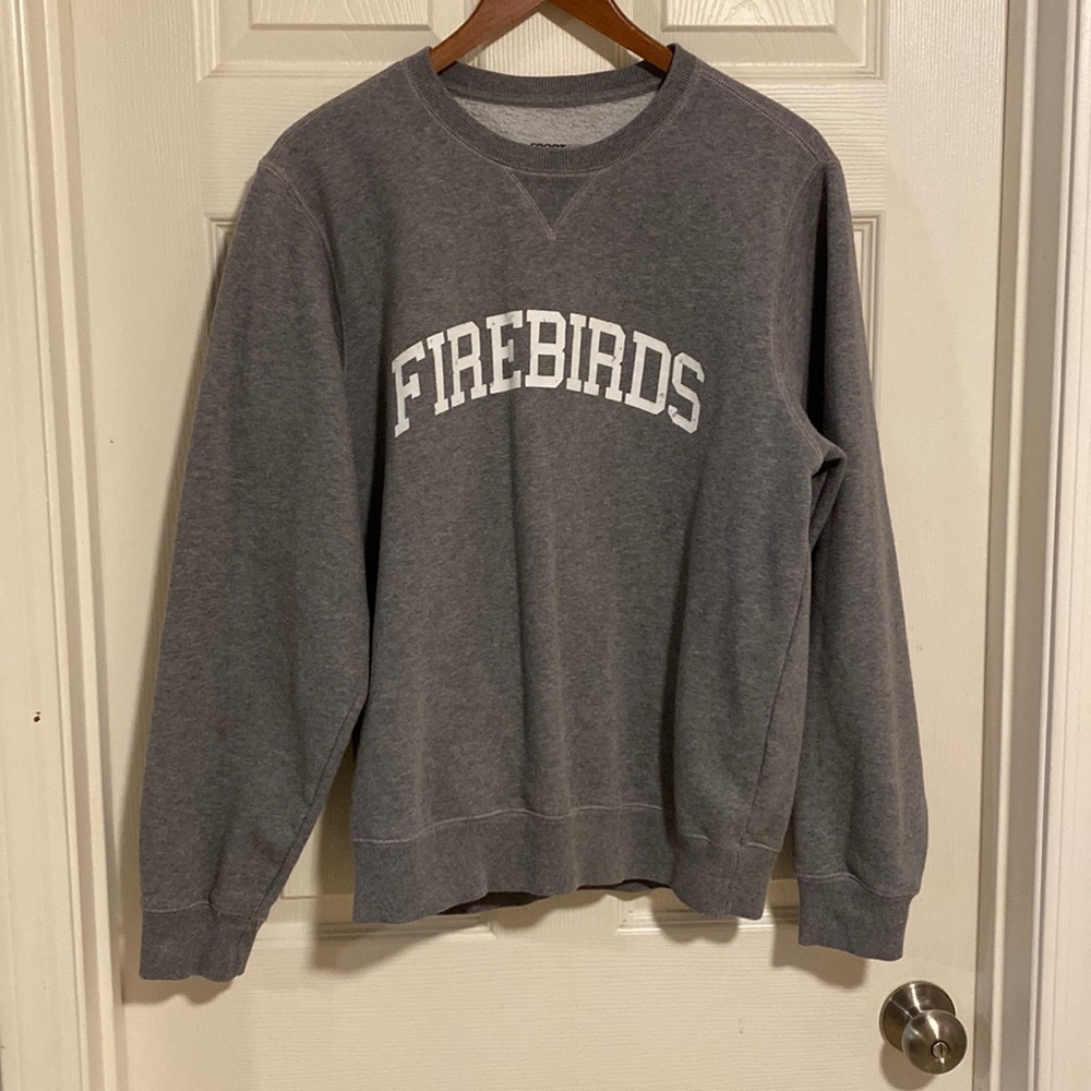 Grey Cotton Firebirds sweater